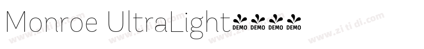 Monroe UltraLight字体转换